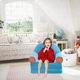 thumbnail image 4 of Foldable Kids Sofa Bed - 2-in-1 Design, Plush Velvet Cover - Removable/Washable, No Filler - for Living Room, Bedroom & Toddlers, 4 of 4