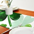 thumbnail image 5 of Coolnut St. Patrick's Day Green Clover Table Runner 18x72in,Coffee Table Runners, Dresser Scarf, Outdoor Short Small Dining Table Runners, Geometric for Dinner Parties, Wedding225 Home Decor, 5 of 6