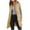 Khaki, variant on hotojiny Womens Long Puffer Vest Sleeveless Zip Up Collar Lightweight Jacket Winter Warm Coat Outerwear with Pockets