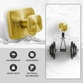 thumbnail image 4 of ABPETE Shower Hooks for Inside Shower,Reusable Suction Cup Hooks for Glass Window,Mirror,Removable Towel Hooks for Bathroom,2 Pack(Gold), 4 of 12
