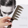 thumbnail image 4 of Neinkie 6Pcs/Set Men Comb Professional Lightweight Wear Resistant Comfortable Grip Ergonomic Design Haircut Tool Universal Double Sided Hair Comb Kit for Male, 4 of 9