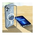 thumbnail image 5 of Shockproof Designed Case for iPhone 13 Pro Max, Full Body Protective Clear iPhone 13 Pro Max Case Compatible with MagSafe, Aluminum Alloy Frame, Black, 5 of 8