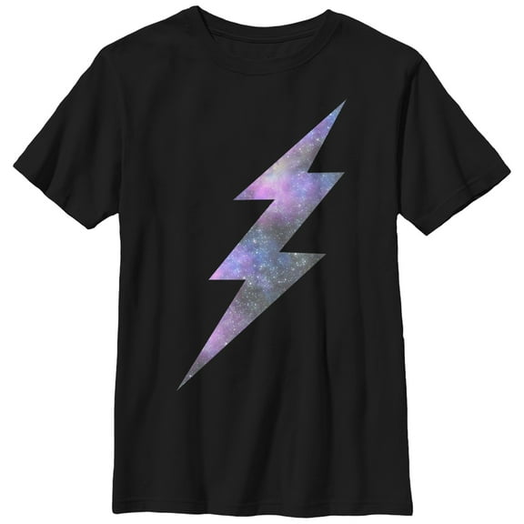 Boy's Lost Gods Space Lightning Bolt Graphic Tee Black Small