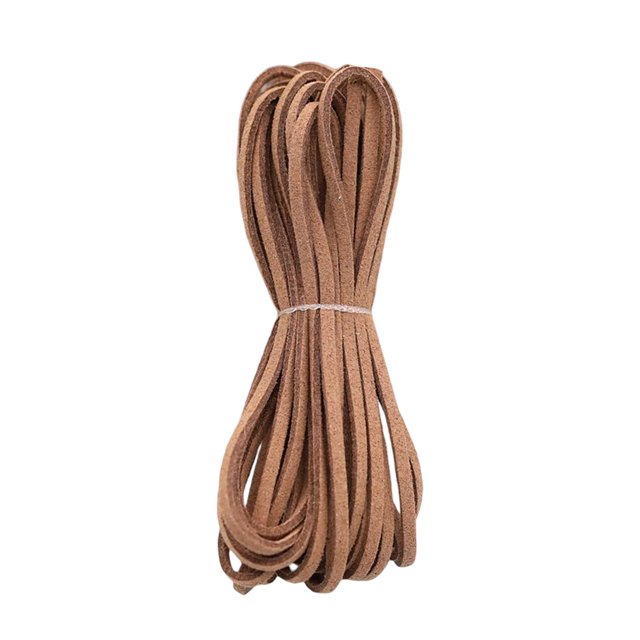 Billuyoard Cordón de gamuza sintética, cadena de cuero, accesorios para hacer joyas, accesorios de reparación de hilo tejido Multicolor, collar Artesanía caqui profundo