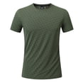 thumbnail image 7 of JFOPQVSM Men's Sports T Shirt Summer Solid Color Quick Drying Breathable Printed T Shirt, 7 of 7