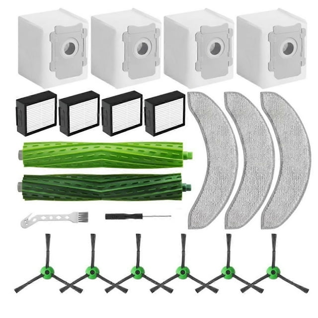 Replacement Parts for Combo J7+ J9+,Accessories Inclue 1 Set Rubber Brushes,Filters,Side Brushes