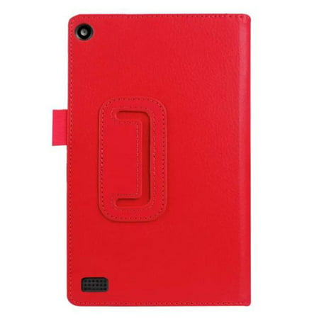 Leather Case Stand Cover For Amazon Kindle Fire HD 7 2015 Tablet (Best Games For Amazon Fire)