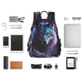 thumbnail image 4 of Fotbe Purple Sky Wolf Mochila Ligera para Hombres y Mujeres - Duradera y Resistente al Agua, Ideal para Escuela, Trabajo, Viajes y Uso Diario, 4 of 7