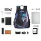 thumbnail image 4 of Disketp Purple Sky Wolf Mochila Ligera e Impermeable, Mochila de Día Resistente para Viajes, Senderismo y Uso Diario para Hombre y Mujer, 4 of 7