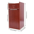 thumbnail image 2 of Commercial Trash Can, Trash Can Cabinet Freestanding For Offices, Restaurants, Cafeterias, And Food Courts Modern Brown Trash Can, 2 of 28