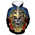 thumbnail image 3 of Sudadera con capucha con estampado 3D de tótem azteca mexicano para hombre y mujer, ropa de calle informal, jerséis de moda para otoño, sudaderas con capucha de manga larga, 3 of 5