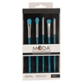 thumbnail image 5 of Moda Brush Neon Blue Glitter Eye 5pc Makeup Brush Kit, 5 of 5