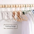 thumbnail image 2 of 8Pcs Foldable Hangers, Plastic Foldable Hangers, Portable Folding Clothes Hanger, Foldable Travel Hangers (Green), 2 of 3