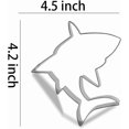thumbnail image 2 of Shark Cookie Cutter, 4.5”, Stainless Steel, 2 of 2