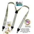 thumbnail image 3 of Champagne Gold 1" Satin Finish Hold-Up Suspenders Y-back No-slip Gold clips, 3 of 4