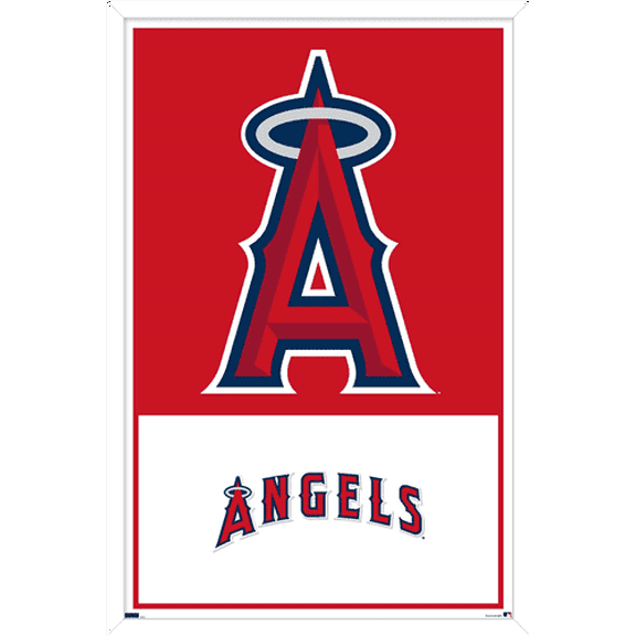 MLB Los Angeles Angels - Logo 22 Wall Poster, 14.725" x 22.375" Framed