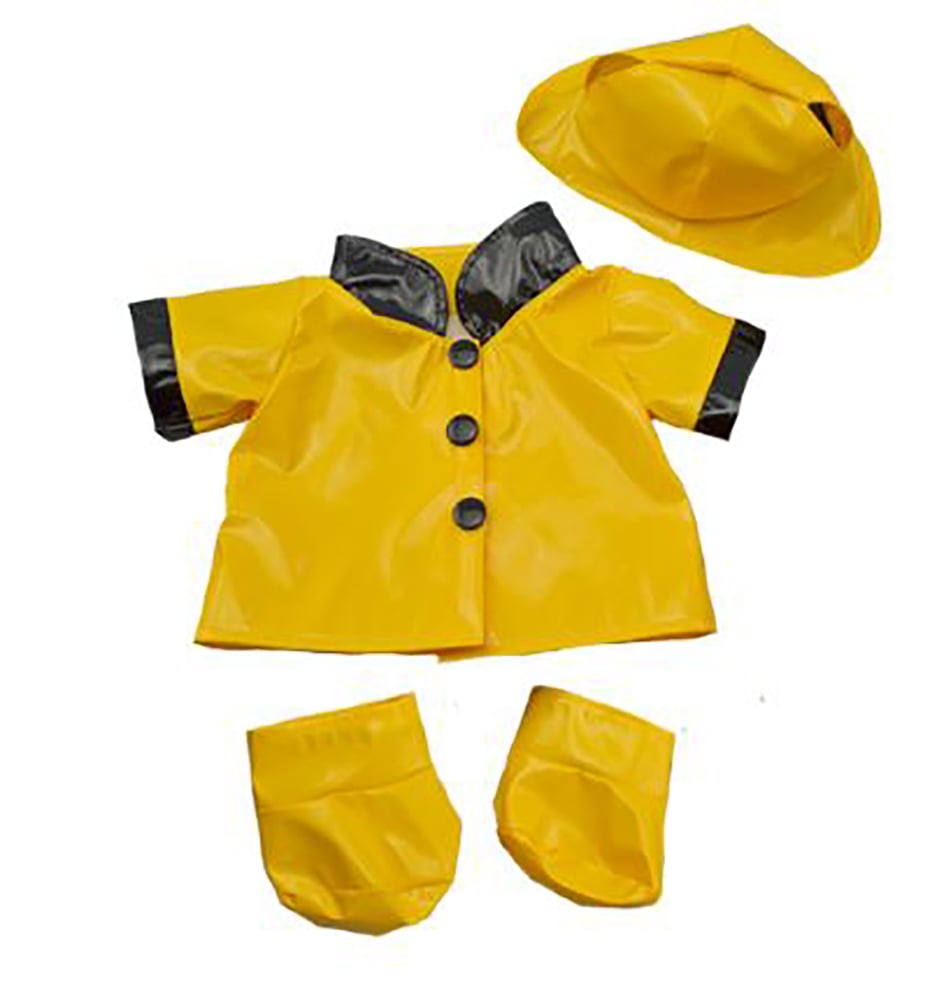 Rain Slicker w/Hat & Boots Teddy Bear Clothes Fits Most 14"-18" Build-A-Bear & M 