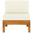 thumbnail image 6 of vidaXL Wooden Lounge Set Cream White, Acacia Wood, 6 of 6