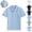 Light Blue, variant on Mfakffe Toddler Boys Girls Polo Shirt Back To School Golf School Uniform Summer Short Sleeve T Shirts Casual Lapel Collar Tshirt