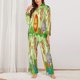 thumbnail image 2 of Balery African Animals in the Jungle Conjunto de Pijama con Estampado para Mujer, Conjunto de Dos Piezas con Manga Larga, Ropa de Dormir Suave con Bolsillos, Pijamas Cómodos-Large, 2 of 7