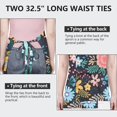 thumbnail image 6 of Pioneer Flower Floral Print Pattern Apron-Garden Aprons for Women with Pockets-Cotton Linen Waterproof Kitchen Cooking Gardening Aprons Adjustable for Kitchen,Cooking,BBQ and Salon 33x27 Inch, 6 of 7