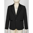 thumbnail image 3 of Eandarui Kids Boys Long Sleeve Formal Suit Blazer Coat One-Button Gentleman Suit Jacket Outerwear for Black 4, 3 of 5