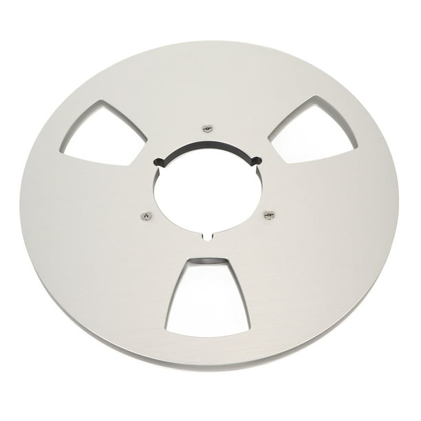 1/4 10 Inch Empty Tape Reel, Full Aluminum Blank Tape Reel To Reel Recorder  Empty Takeup Reel With 3 Hole Wind Resistance Holes, For Nab Reel To Reel  Tape Players 