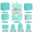 thumbnail image 6 of 9 Set Packing Cubes for Travel, Durable Luggage Organizer Set with Hanging Toiletry Bag & Shoe Bag, Perfect Gift for Women Mom, Vacation Essentials for Travel Accessories (Blue), 6 of 8
