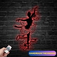 thumbnail image 2 of Handmadetneonsign Custom Flower Ballerina Dance Metal Wall LED Light - Personalized Floral Girl Bal, 2 of 5