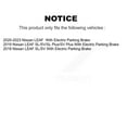 thumbnail image 2 of SIM Front Rear Semi-Metallic Brake Pads Kit for Car Nissan LEAF with Electric Parking KSM-100612, 2 of 8