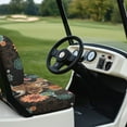 thumbnail image 4 of Binienty Floral Highland Cow Golf Cart Seat Covers Front Breathable Comfortable Golf Cart Seat Cover Kit for Club Car DS Precedent EZGO TXT RXV Golfcarts, 4 of 8