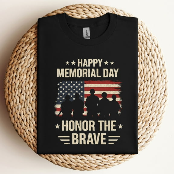 Happy Memorial Day America 2025 T-Shirt — Patriotic Unisex Graphic Tee for Memorial Day Celebrations