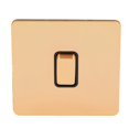 thumbnail image 1 of Panel de Interruptor de Botón Push, Interruptor de Placa de Botón Resistente a la erosión AC250V Control de Doble Control de Acero Color inoxidable de Oro para Dormitorios, 1 of 7