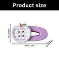thumbnail image 3 of Colorful Fruit Hair Pin Hair Clip For Girls Students Stylish Resin Hair Clip For Bangs And Daily School Accessories, 3 of 8