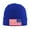 Blue, variant on America Flag Patriotic Winter Beanie Hats for Men Women Warm Cozy Knitted Cuffed Skull Cap Navy Blue
