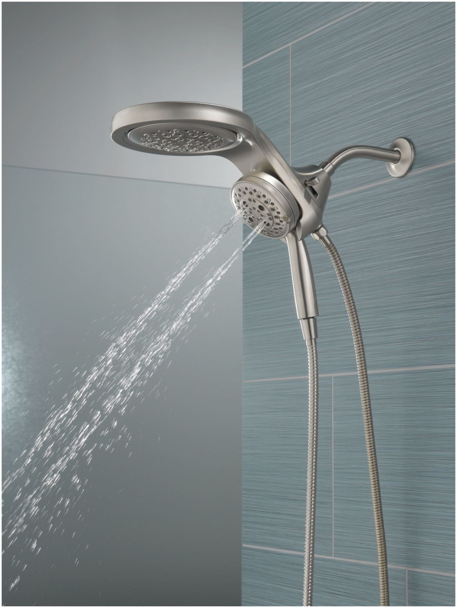 Delta 58680-25 Universal Showering Round 2.5 GPM Multi Function 2-In1 In2ition Shower Head