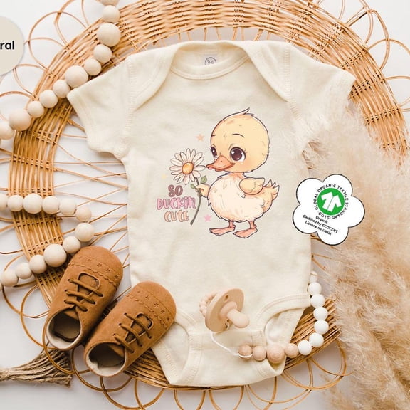 Bella Canvas with Duck, So Dunkin Cute, Baby Shower Gifts, Cute Baby Outfit, Animal Cute Baby Boy or Girl Bodysuit Gift
