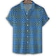 thumbnail image 2 of Camisa hawaiana con estampado 3D de lunares Vertigo multicolor para hombre, camisetas de manga corta con solapa, blusa con botones de calle, ropa de verano, 2 of 4