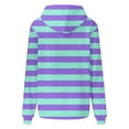 thumbnail image 4 of WTXUE Hoodies Pullover Ribbed Long Sleeve Tops Oversized Hoodies Striped Plus Size Long Sleeve Sweaters Pullover Fall with Pocket Dressy Sweaters Lightweight Pullover Tunic Sweatshirt Purple S, 4 of 4