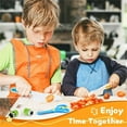 thumbnail image 6 of 17PCS Kids Cooking sets Real Cooking Montessori Kitchen Tools for Toddlers Kids Safe Knives for 2/3/4/5/6/7/8 Year Old, 6 of 6
