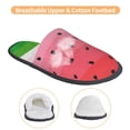 thumbnail image 3 of Fotbe Watermelon Pantuflas Peludas para Mujer con Estampado, Zapatillas de Peluche, Zapatos de Invierno para Casa, Uso Interior y Exterior-Medium, 3 of 8