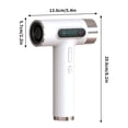 thumbnail image 3 of Secador de pelo de batería de alta velocidad Secador de pelo con difusor -300 W -100000 RPM Secador de pelo iónico recargable por USB para secado Secador de pelo portátil Secador de pelo, 3 of 5