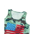 thumbnail image 5 of Biezeib Family Mom-Kid Shirt, Round Neck Sleeveless Star Striped Print Independence Day Loose Casual Party Vest, 5 of 6