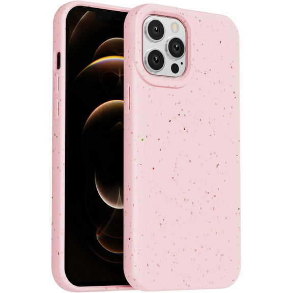 for iPhone 12 Pro Max Cute Case,Ultra-Slim Solid Color Matte Design,Liquid Silicone Gel Rubber,Camera Raised Protection Shockproof Cover Phone Case for Women Girls-Pink