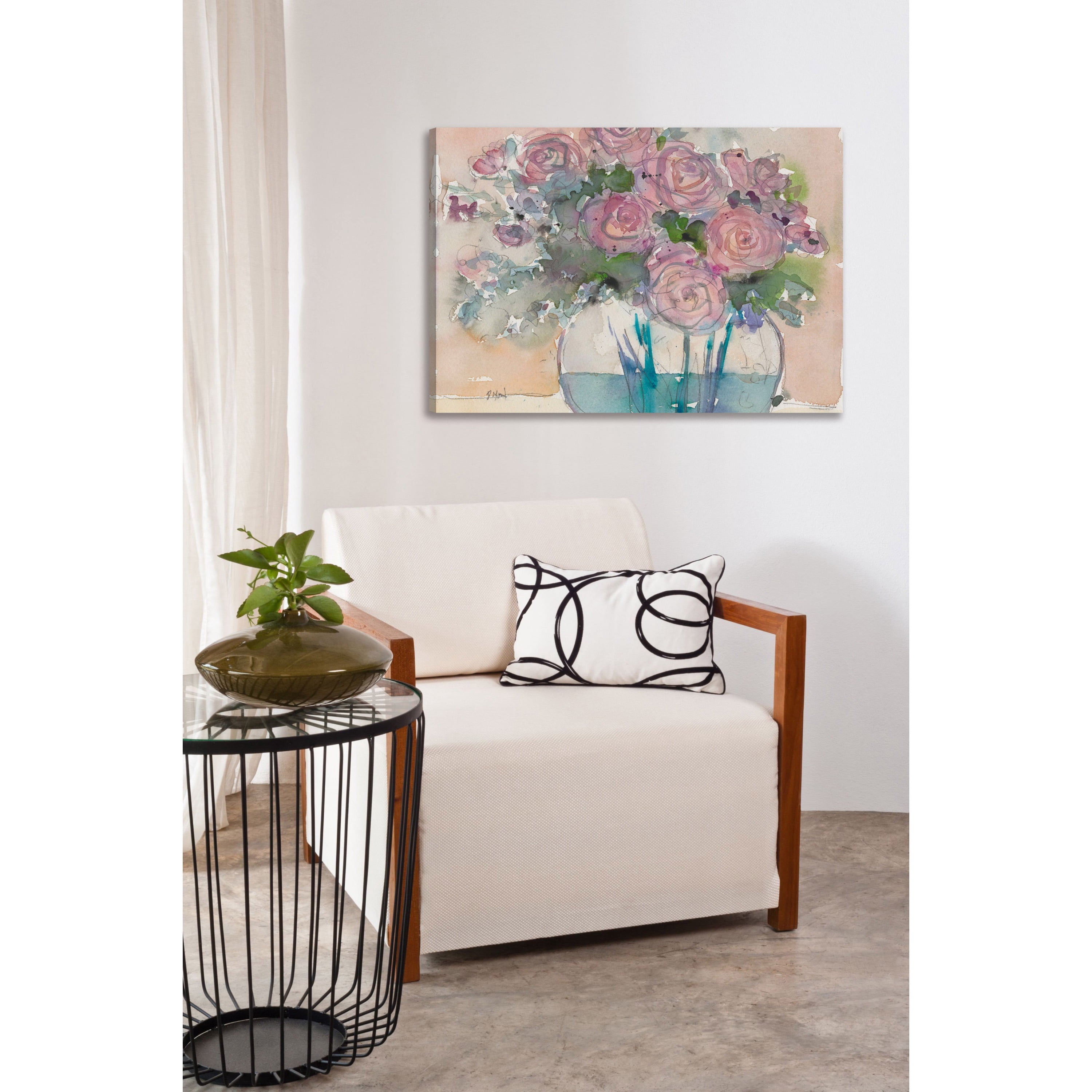 Marmont Hill "Faded Pink" Painting Print on Wrapped Canvas