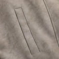 thumbnail image 5 of Mrmaere Men's Stand Collar Jacket Zip-Front Multi-Pocket Stylish Outerwear for Daily & Casual Khaki L, 5 of 8