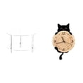 thumbnail image 1 of Juego De Mesa Auxiliar Y Reloj De Pared De Acrílico Para Oficina En Casa O Dormitorio. Ligero, Fácil De Armar, Compacto, Ideal Como Mesita De Noche O Adorno Decorativo., 1 of 8
