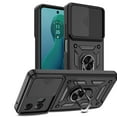 thumbnail image 4 of Elegant Choise Case with Slide Camera Lens Cover and Stand for Moto G 5G 2024, Black, 4 of 15