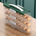 thumbnail image 2 of Primegos Refrigerator Egg Storage Box Automatic Rolling Egg Organizer Transparent Stackable Egg Dispenser with Lid, 2 of 8