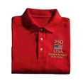 thumbnail image 5 of Boys 250 Anniversary USA Shirt Vintage 250 Years America Shirt Short Sleeve Shirt Sleeve Polo Shirts 1776-2026 Tshirt(Red,11-12 Years), 5 of 5
